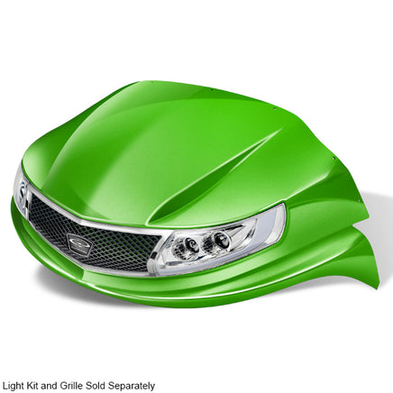 BOD-DT0123-LM-F - DoubleTake Phoenix Front Cowl, Club Car Precedent 04+, Lime
