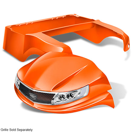 BOD-DT0123-OR - DoubleTake Phoenix Body Kit with Street Legal Light Kit, Club Car Precedent 04+, Orange