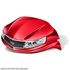 BOD-DT0123-RB-F - DoubleTake Phoenix Front Cowl, Club Car Precedent 04+, Ruby