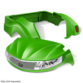 BOD-DT0132-LM - DoubleTake Phoenix Body Kit with Street Legal LED Light Kit, Yamaha Drive2, Lime