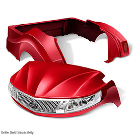 BOD-DT0132-RB - DoubleTake Phoenix Body Kit with Street Legal LED Light Kit, Yamaha Drive2, Ruby