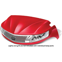 BOD-DT0132-RD-F - DoubleTake Phoenix Front Cowl, Yamaha Drive2, Red