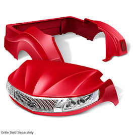 BOD-DT0132-RD - DoubleTake Phoenix Body Kit with Street Legal LED Light Kit, Yamaha Drive2, Red