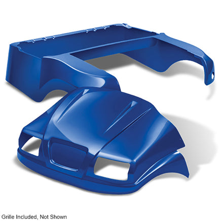 BOD-DT0223-BL - DoubleTake Phantom Body Kit with Grille, Club Car Precedent 04+, Blue
