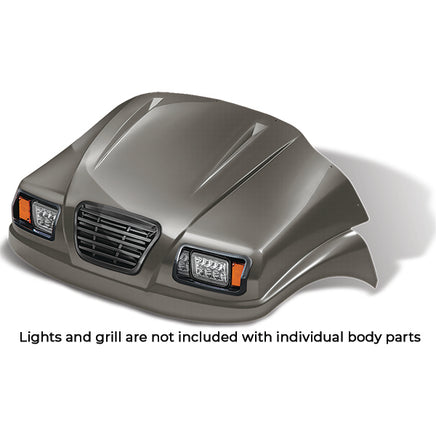 BOD-DT0223-GP-F - DoubleTake Phantom Front Cowl, Club Car Precedent 04+, Graphite