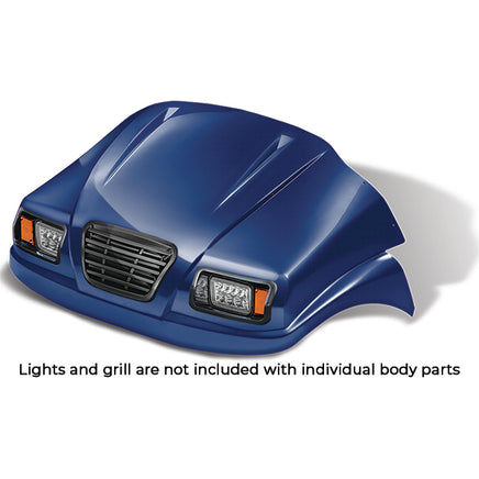BOD-DT0223-NV-F - DoubleTake Phantom Front Cowl, Club Car Precedent 04+, Navy