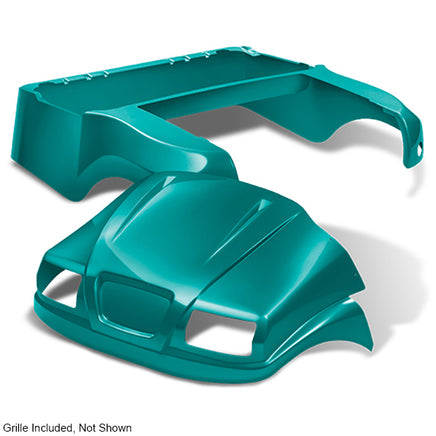 BOD-DT0223-TL - DoubleTake Phantom Body Kit with Grille, Club Car Precedent 04+, Teal