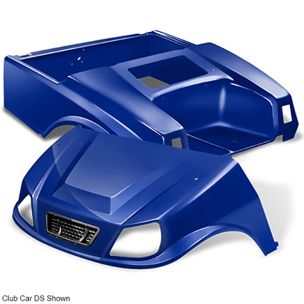 BOD-DT0312-BL - DoubleTake Titan Body Kit with Grille, E-Z-Go TXT 96+, Blue