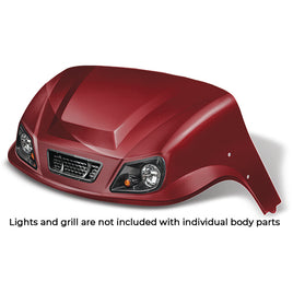 BOD-DT0312-BY-F - DoubleTake Titan Front Cowl, E-Z-Go TXT 96+, Burgundy