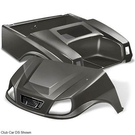 BOD-DT0312-GP - DoubleTake Titan Body Kit with Grille, E-Z-Go TXT 96+, Graphite