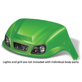 BOD-DT0312-LM-F - DoubleTake Titan Front Cowl, E-Z-Go TXT 96+, Lime