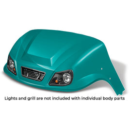 BOD-DT0312-TL-F - DoubleTake Titan Front Cowl, E-Z-Go TXT 96+, Teal