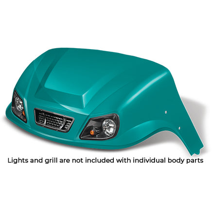 BOD-DT0312-TL-F - DoubleTake Titan Front Cowl, E-Z-Go TXT 96+, Teal