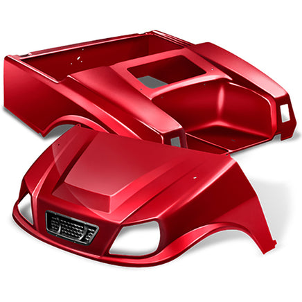 BOD-DT0422-RB - DoubleTake Spartan Body Kit with Grille, Club Car DS, Ruby
