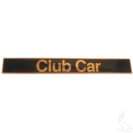 BP-0016 - Name Plate, Black/Gold, Club Car DS 82+