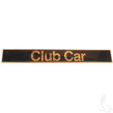 BP-0016 - Name Plate, Black/Gold, Club Car DS 82+