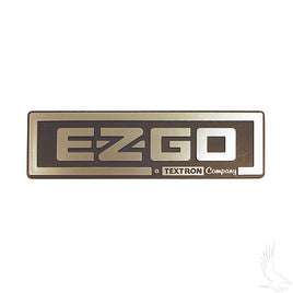 BP-0018 - Emblem, Black/Silver, E-Z-Go TXT 96-13