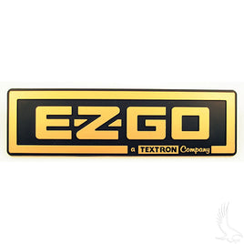 BP-0019 - Emblem, Black/Gold, E-Z-Go TXT 96-13