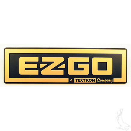 BP-0019 - Emblem, Black/Gold, E-Z-Go TXT 96-13