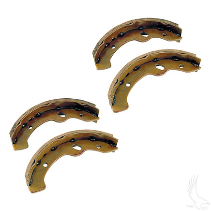 BRK-015 - Brake Shoes, SET OF 4, E-Z-Go RXV, Gas 97-09.5/Elec 96-09.5, Workhorse 96+, Yamaha G9-G22 95-06