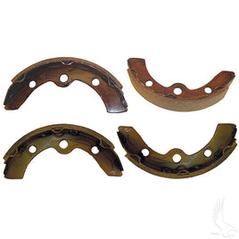 BRK-017 - Brake Shoes, SET OF 4, E-Z-Go 87-96, 09.5+, Club Car Prec/DS 95+, Yamaha G1/G2/G8 82-94