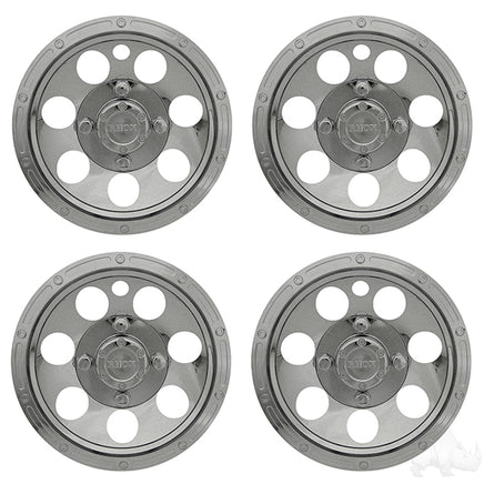 CAP-0038-4 - RHOX Wheel Cover, SET OF 4, 10" Beadlock A/T Chrome