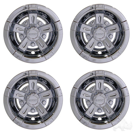 CAP-0047-4 - RHOX Wheel Cover, SET OF 4, 8" Vegas Chrome