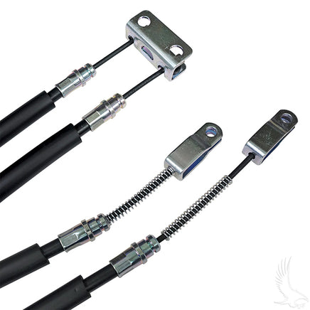 CBL-046 - Brake Cable Set w/ Bracket, 47½", E-Z-Go TXT/Medalist Electric 94+, Gas 94-09 with Fuji/Robin