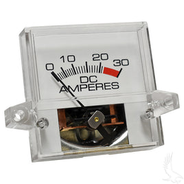 CGR-063 - Ammeter, 30A Square, E-Z-Go Powerwise, PowerWise+ Chargers 94+