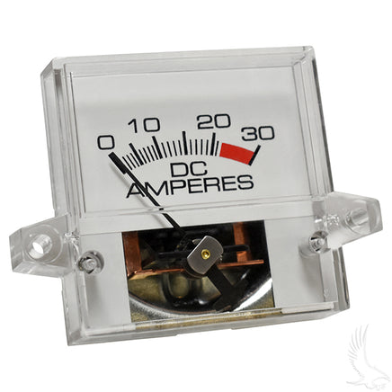 CGR-063 - Ammeter, 30A Square, E-Z-Go Powerwise, PowerWise+ Chargers 94+