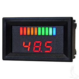 CGR-135 - 48 Volt Digital Voltage Display Charge Meter, Horizontal