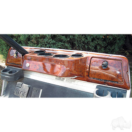 DASH-0004A - Dash, Dark Woodgrain 4 Cup, Club Car DS