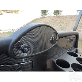 DASH-0084 - Dash Cover Plate, Carbon Fiber, E-Z-Go RXV Fleet