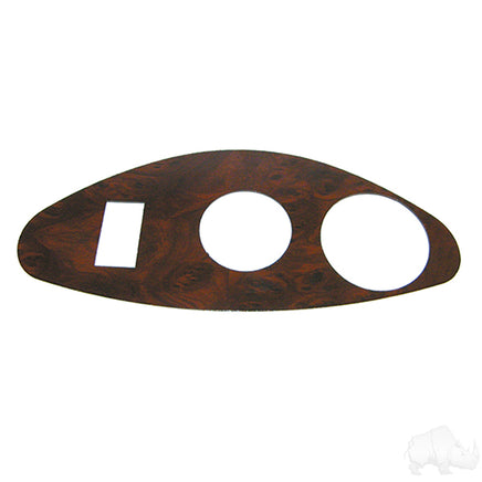 DASH-0086 - Dash Cover Plate, Dark Woodgrain, E-Z-Go RXV Freedom
