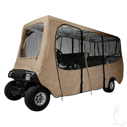 ENC-027 - Enclosure, Deluxe 6 Passenger, Sand, Fits Up to 126" Top