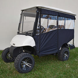 ENC-028-B - Odyssey Enclosure, 88" RHOX Top, Black E-Z-Go RXV 08+ with Rear Seat