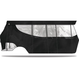 ENC-DT1212-BK - Doubletake Enclosure & Valance for 120" Kwick-Track Top, E-Z-Go TXT 14+, Black