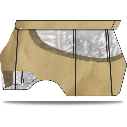 ENC-DT8041-SD - DoubleTake Enclosure & Valance, 4 Passenger, Icon, Sand