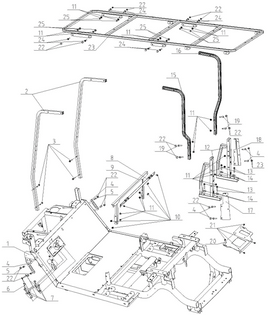 Kandi Kruiser Pro Frame Assy