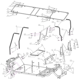 Kandi Kruisr Pro 6P Frame Assy