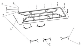 Kandi Kruiser Pro 6P Roof Assy