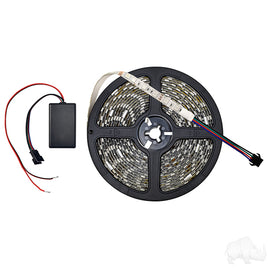 LGT-030 - LED Light Strip, RGB 12 VDC, 20' Length w/ Bluetooth Controller