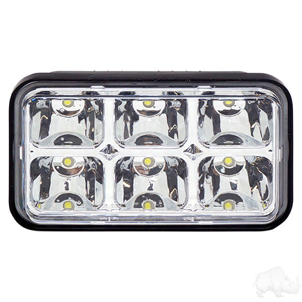 LGT-209L - Factory Style Headlight, LED, E-Z-Go Marathon 80-94, ST350 96+