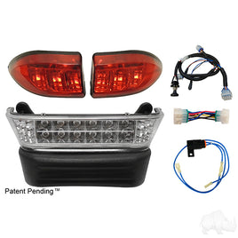 LGT-306L - RHOX LED Light Bar Kit w/ Plug and Play Harness, Club Car Precedent Gas & Electric, 04-08.5, 12-48V