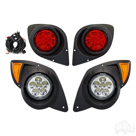 LGT-307L - RHOX LED Factory Style Light Kit w/ Plug and Play Harness, Yamaha Drive 07-16, 12-48V