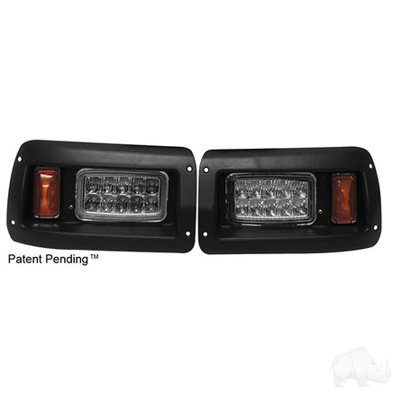 LGT-315L - LED Adjustable Headlights with Bezels, Club Car DS 93+