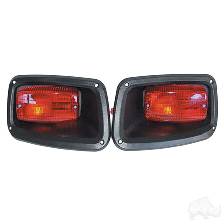 LGT-334 - Taillights with Bezels, E-Z-Go TXT 96-13