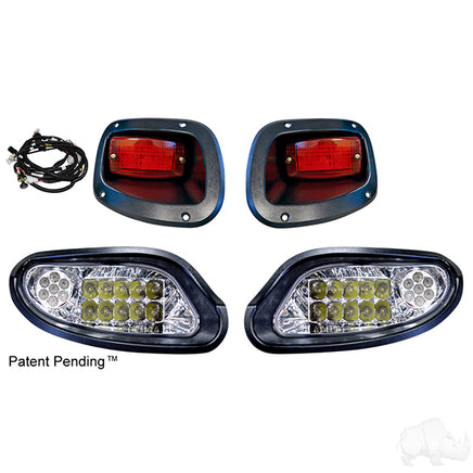 LGT-371L - RHOX LED Factory Style Light Kit w/ Plug and Play Harness, E-Z-Go TXT 14+, 12-48V