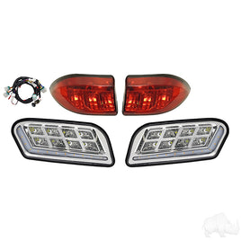 LGT-413L - RHOX LED Light Kit w/Sequential Accent Lights and Plug and Play Harness, Club Car Tempo, 12-48V