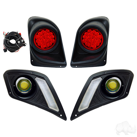 LGT-416L - RHOX LED Light Kit w/Plug and Play Harness, OE Fitment, Yamaha Drive2, 12-48V